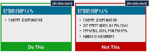 Evidence-Based Presentation Design Recommendations