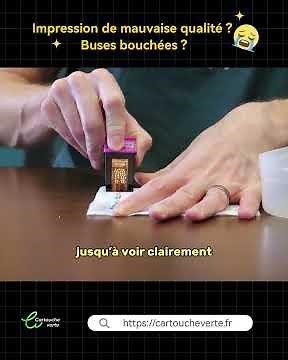 Encre sèche ? Buses bouchées ?Voici comment déboucher une cartouche d’encre facilement, chez vous !