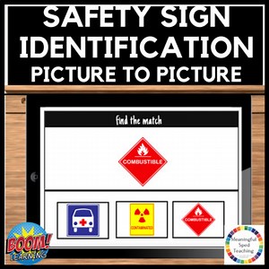 Life Skills Community Safety Sign Identification Boom Cards™