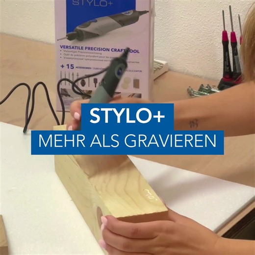 Auf die Details kommt es an! ✨ Mit dem Stylo+ verleihst du deinen DIY-Projekten den letzten Schliff – perfekt zum Gravieren, Polieren und Schleifen von Holz, Metall, Glas und Leder. Dank praktischem Zubehör wechselst du mühelos zwischen den verschiedenen Aufgaben. Bist du bereit, kreativ zu werden?  Hier geht's zum Stylo+: https://www.dremel.com/de/de/p/dremel-stylo-f0132050ua | Dremel Deutschland | Facebook