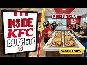 Inside KFC Buffet in Fort Myers, Florida