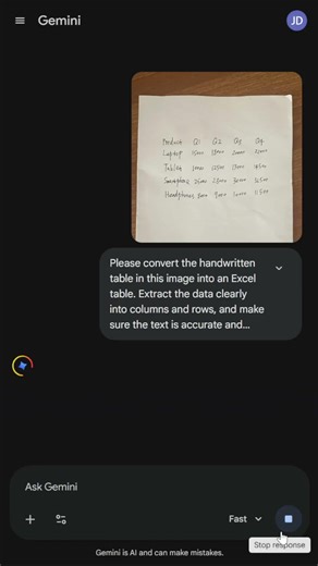 Turn Handwriting into a Spreadsheet Instantly #excel #exceltips #exceltricks #productivity #ai