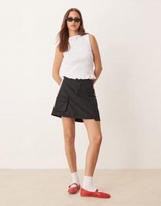 adidas Originals cargo mini skirt in black | ASOS