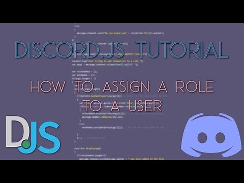 Discord Bot Tutorial - How to assign user roles with Discord.JS upon text command.