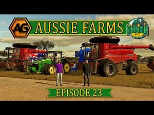 Wheat Harvest with the Case Combines at Aussie Farms MP with ‪@TheFarmSimGuy‬ Ep23 - FS22