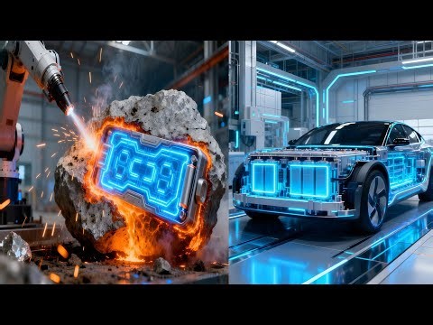 How Dirt Becomes a $30,000 EV Battery (Satisfying Process)