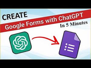 How to create google forms with ChatGPT | Create quiz in google forms in 5 Minutes | Google Forms