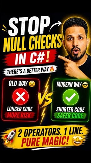 Stop writing null checks in c# 🔥🔥
