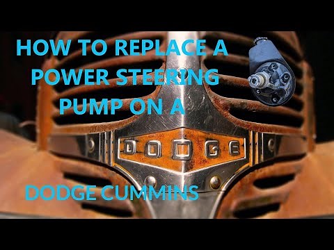Cummins Power Steering Pump Replacement