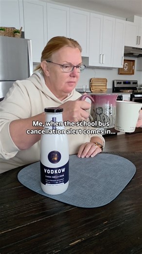 Tinie | Online Business Mentor on Instagram: "School bus cancellation humour. No rush. No schedule. Just proof that flexibility hits different when your time is your own. And yes — coffee came first ☕"