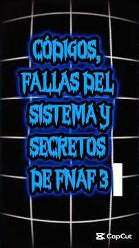 FNAF 3 CODES, GLITCHES AND SECRETS