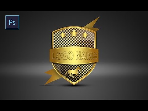 Photoshop Tutorial | Logo Design shield | ( Sahak Graphics )