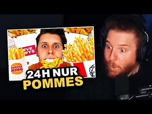 ER isst 24h NUR POMMES | #ungeklickt