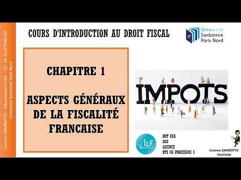 Taxation Course - Introduction to French Taxation - BUT GEA - 2021 - #FISCA01