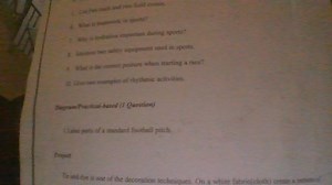 Label parts of a standard football pitch.... | Filo