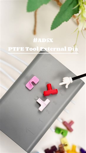 Flashforge on Instagram: "How to remove a broken filament from a PTFE Tube 👍 Printed on: Flashforge AD5X Design by: Lysander_3037476(Printables) #3dprinter #Flashforge #ad5x"