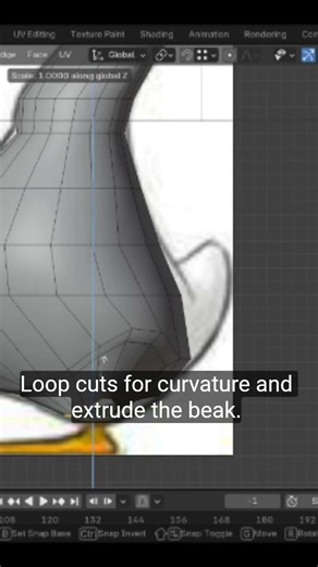 How to Model a Cute 3D Goose in Blender (Step-by-Step for Beginners)|BlenderIt24