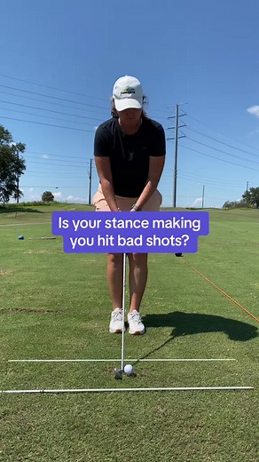 👋 Is your stance messing with your swing? Check your stance width if you over turn or struggle to turn. A change in stance width could help stabilize your body, or improve your turning ability.If you are lost a good rule of thumb is toes under shoulders for iron and heels linned up with shoulder for driver #golf #golfer #golfing #golftips #golfreel #golfstance #golfpro #lpga #pga #golflife #orlando #florida | Megan Johnston Golf
