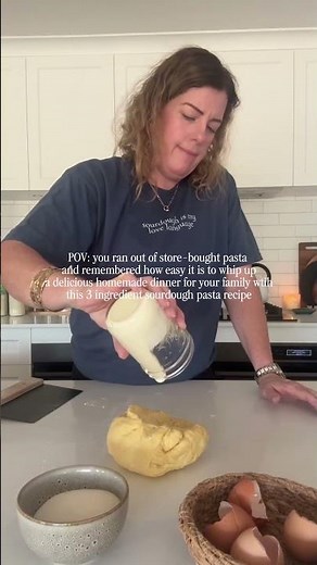 Let's make sourdough pasta together