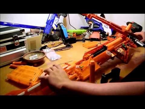 Mega-Elite-Upgrade-Kit for NERF Centurion with English comments