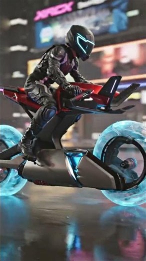 This glowing motorcycle is actually insane 🔥 #bike #tech #futuristic