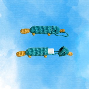 Platypus Chapstick Holder Crochet Pattern | Amigurumi crochet pattern | PDF digital file instant download | cute platypus