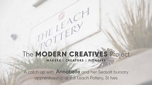 We ventured down to St Ives to catch up with The Leach Pottery apprentice, Annabelle. Along with honing her own skills, she has been helping to prepare for Leach’s latest exhibition. You can discover more about Annabelle’s journey on our blog: http://bit.ly/2uhfLI8 If you are visiting St Ives this summer make sure to pop down to The Leach Pottery to see their latest displays -> http://bit.ly/2u4oLAO | Seasalt Cornwall