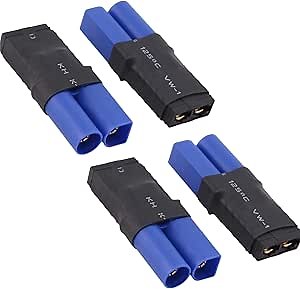 4pcs EC5 to Traxxas ESC/Charger Adapters for Zee Batteries