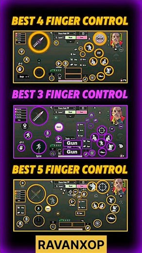 best 2 3 4 5 finger claw Pubg mobile BGMI #shorts