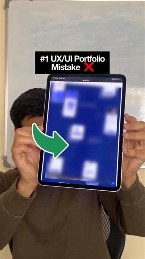 #1 UX/UI Portfolio Mistake ❌ #uiux #uxportfolio