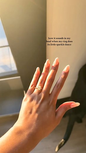 🪩🐈‍⬛ #fiance #enagagementring #engaged #sparkle #diamondring #blackcat #bridetobe #bridetok #viral | Joyce_704