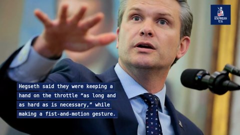 Fox News fans in hysterics as Trump reacts to Hegseth's dirty gesture