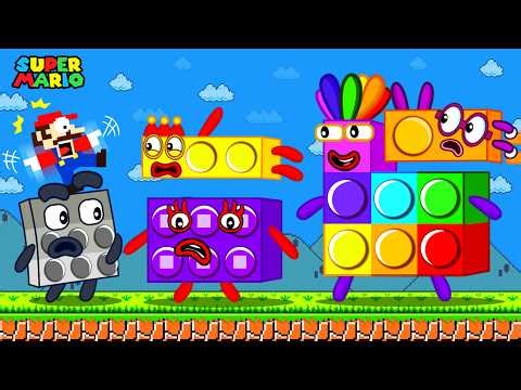 Numberblocks 9 Maze: Super Mario Bros Pattern Palace | Game Animation