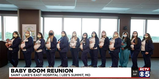 Mothers, babies reunite after hospital experiences baby boom