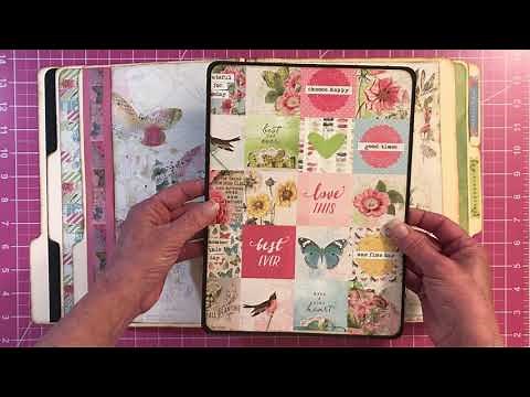 Vintage Botanical File Folder Album Final Review