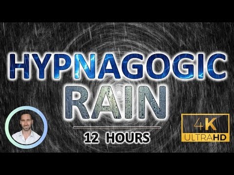 Soothing Hypnagogic Rain | Nervous System Reset | 12 Hours | Sleep, Focus & Tinnitus Relief