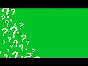 Animated Question Mark family. Fly out Animation in Green Screen. Green screen Question Marks.