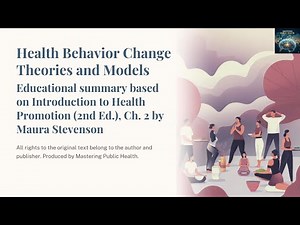 Chapter 2 – Health Behavior Change Theories and Models | Mastering Public Health Series