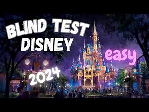 BLIND TEST DISNEY 25 titres niveau facile 2024