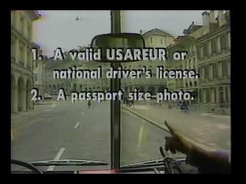AFN Europe International Drivers License 1990 1352
