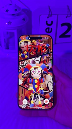 Mico on Instagram: "The lock screen control center animated tutorial is here🔥Come and set up your phone📱 #ios26 #pomni #tutorial #widget #theamazingdigitalcircus #jax #trending #wallpaper #iphone #fyp"