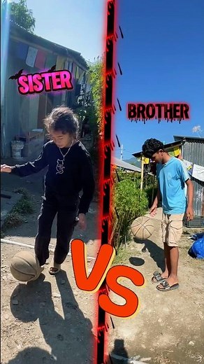 Bro Vs Sis🤘⚽️ #minivlog #vlog