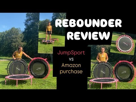 REBOUNDER REVIEW!! JumpSport (models 350 and 350Pro) vs Amazon trampoline (ZCMHAXJ)