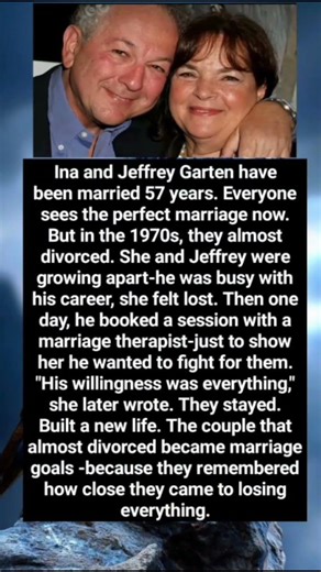 Ina and Jeffrey Garten have been married 57 years. Everyone sees the perfect marriage now. But in