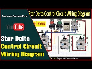 Star Delta Control Connection Diagram । Engineers CommonRoom । Electrical Circuit Diagram