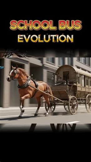 美式校车 美式校车的进化史School Bus Evolution You Need to See #校车 #schoolbus schoolbus