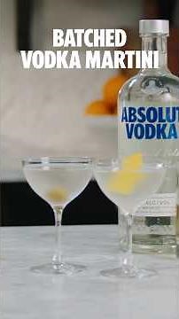 How to Make a Big Batch Vodka Martini #VodkaMartini #BigBatch #drinks