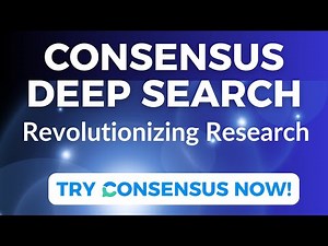 Consensus Deep Search: Revolutionizing Academic Research in Minutes