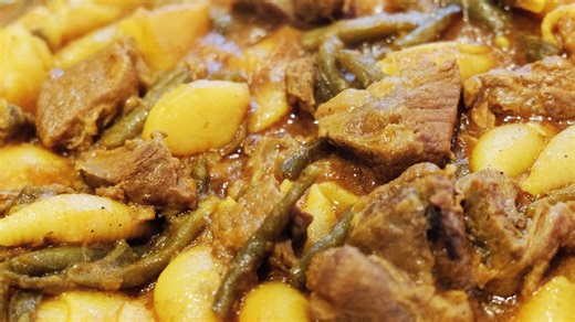 Delicious 'Lamb Stew with Green Beans' from My Childhood