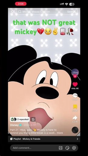 "oh boy! i sure you loved that last video!" mickeys final words↑